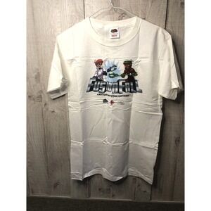Fusion Fall Cartoon Network Universe Promo T-Shirt White Mens Small Dexter CN